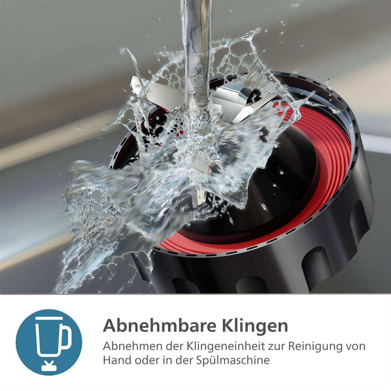 Philips Standmixer 5000 Serie – 1200W, 2L, Schwarz